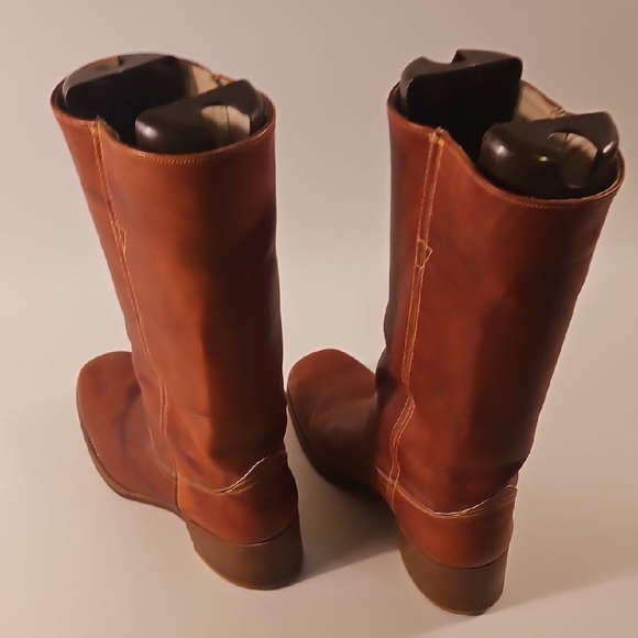 Mens Vintage Brown Leather Boots main image 5
